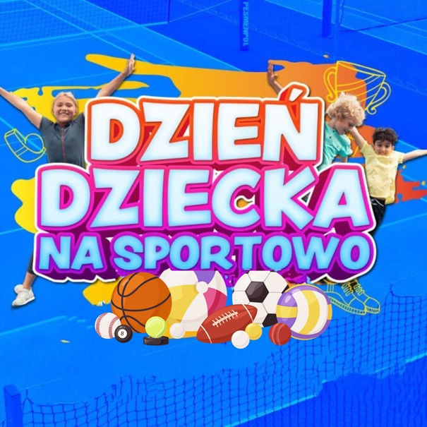 Kolorowa grafika - baner - Dzień dziecka na&nbsp;sportowo